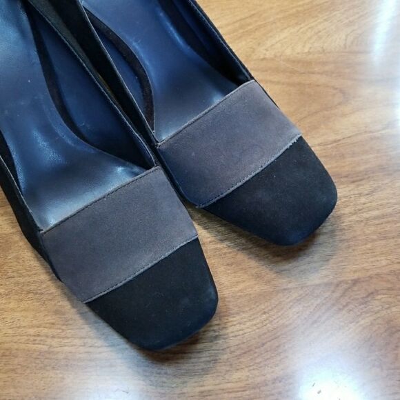 LIZ Claiborne Leather Suede Heels - Picture 2 of 8